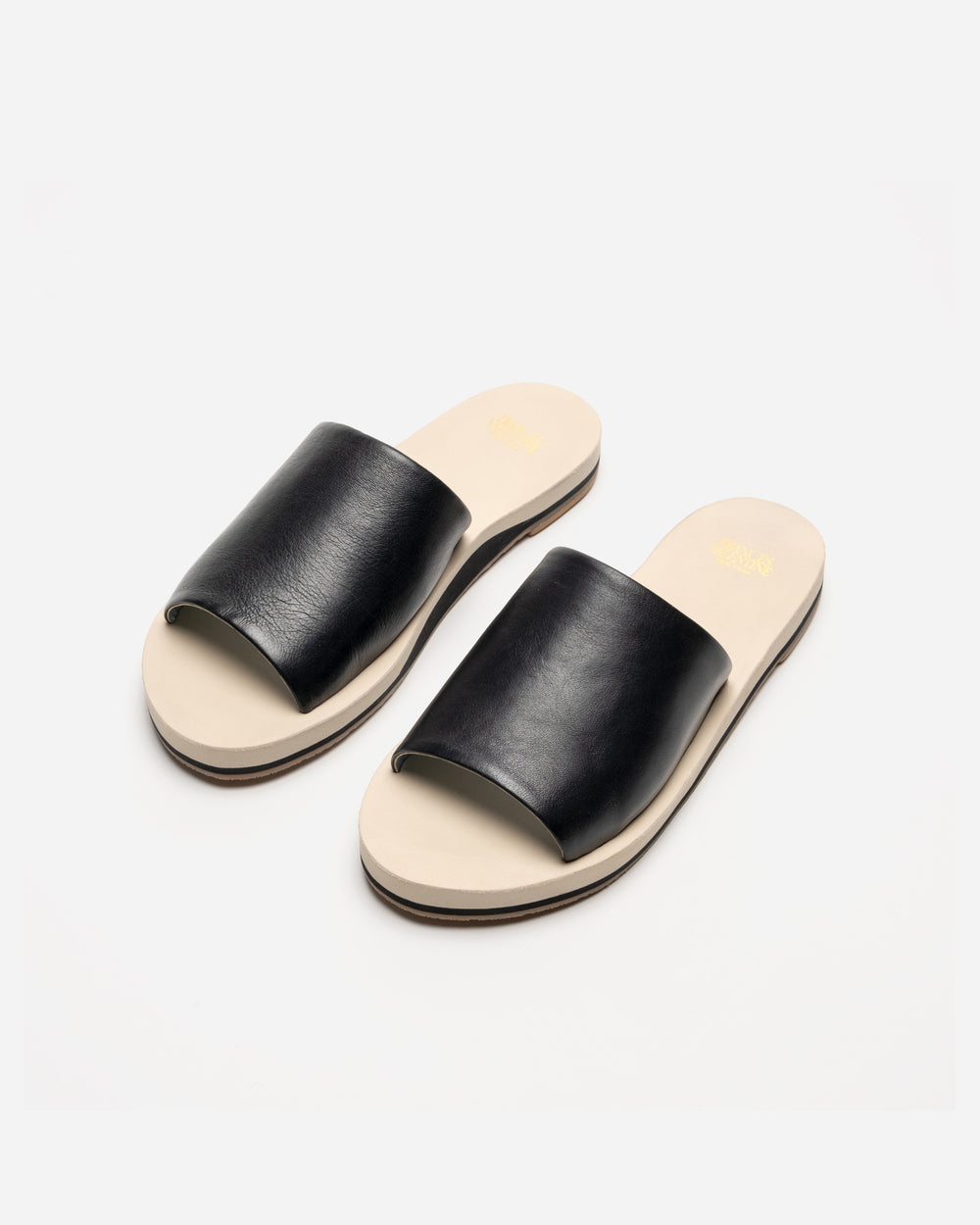Cloud Slide Sandal - Black Oyster - Frances Valentine