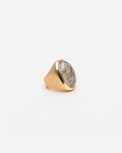 Marzia Statement Ring Mother of Pearl - Frances Valentine