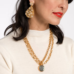 Signature Collar Labradorite Gold - Frances Valentine