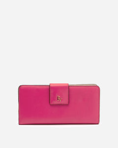 Slim Wallet Soft Nappa Pink Oyster - Frances Valentine