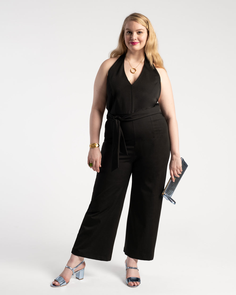Babe Halter Jumpsuit - Black - Frances Valentine