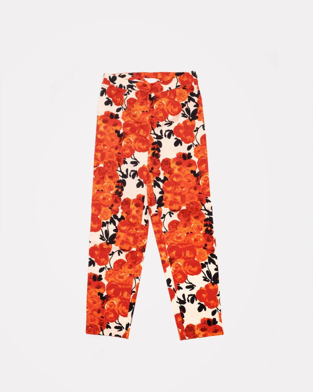 Lucy Cigarette Pant - French Rose Orange Pants Frances Valentine