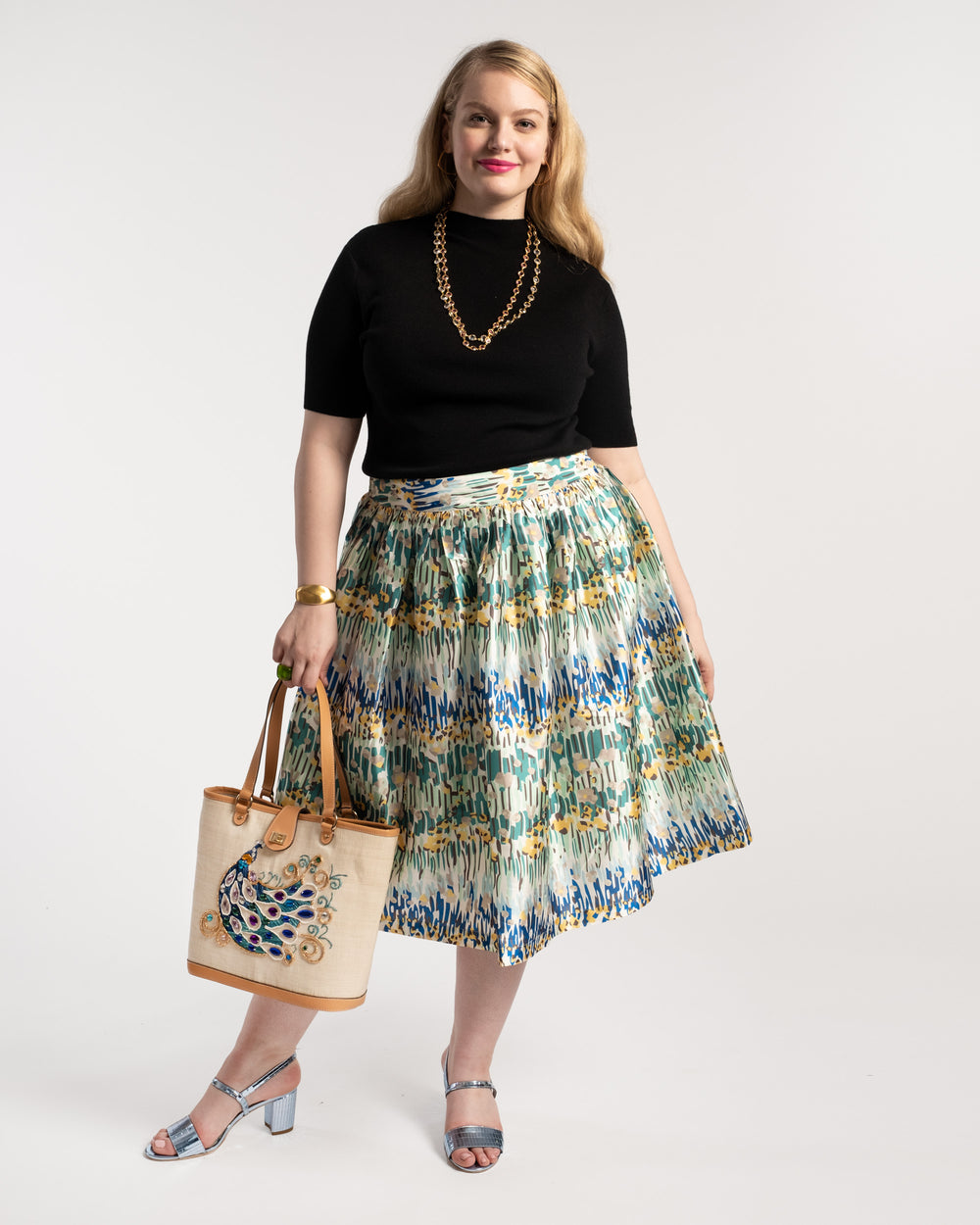 Barbara Midi Skirt - Meadow Skirts Frances Valentine