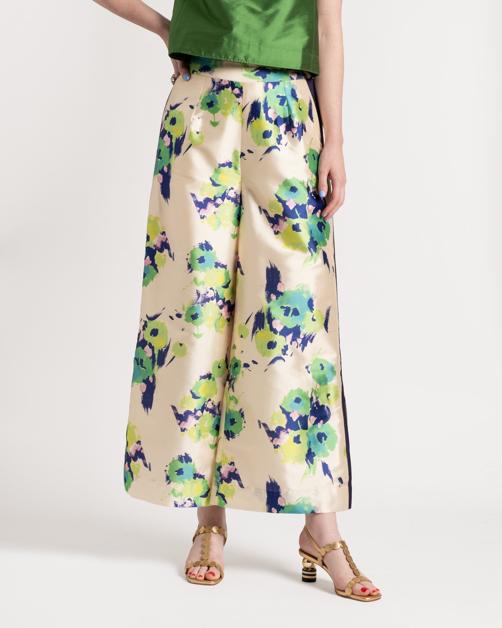 Palazzo Pant Tuileries Oyster Green