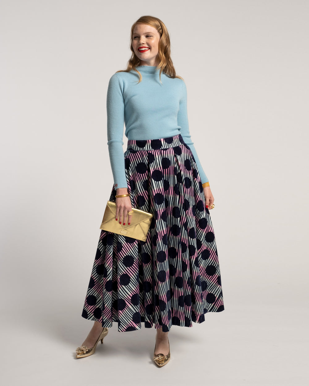 Evie Envelope Clutch - Platino Clutch Frances Valentine