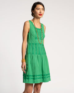 Ribbon Dress Green – Frances Valentine