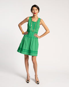 Ribbon Dress Green - Frances Valentine