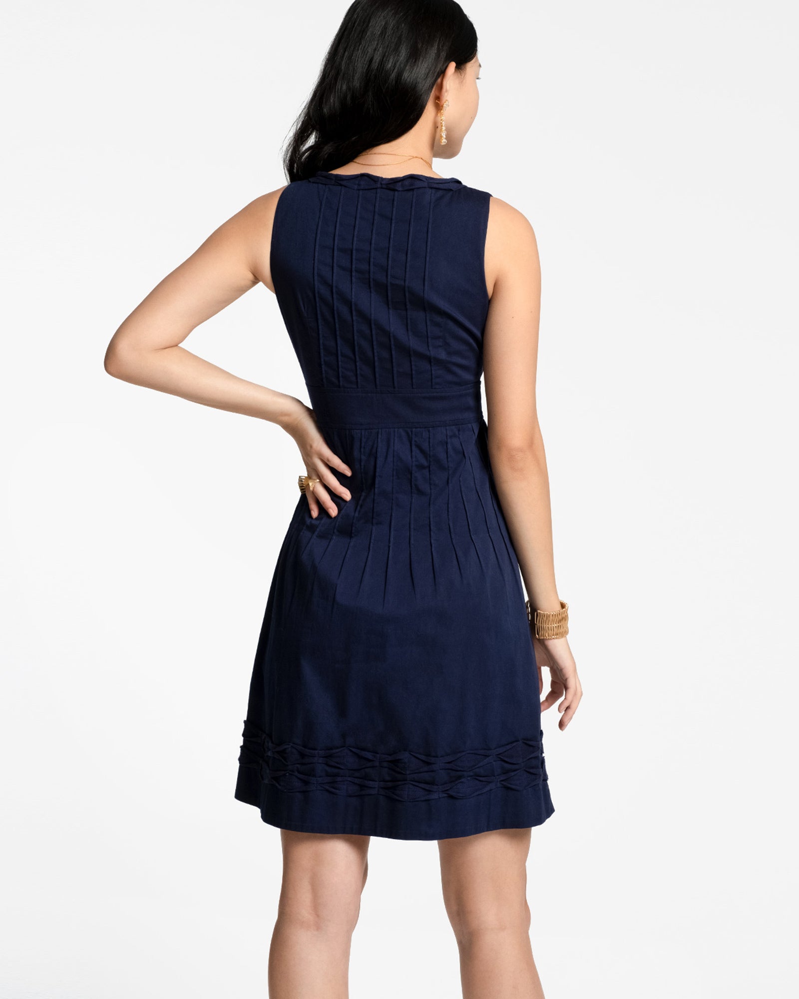 Ribbon Dress Navy