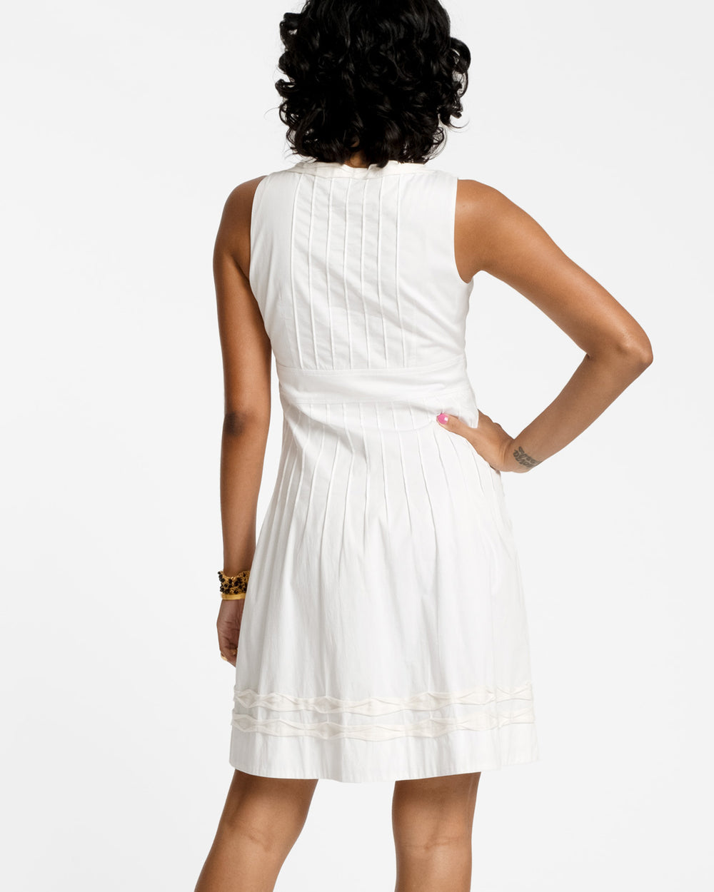 Ribbon Dress - White - Frances Valentine