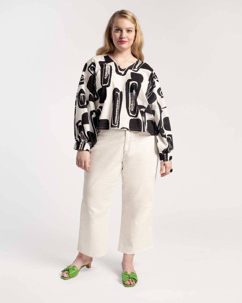 Sally Jean - White Denim Frances Valentine