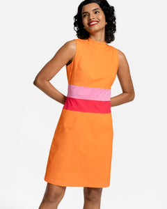 Simplicity Dress Orange Multi - Frances Valentine