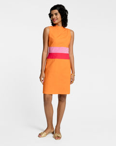 Simplicity Dress Orange Multi - Frances Valentine