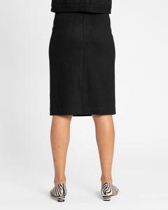Wool Pencil Skirt Black - Frances Valentine