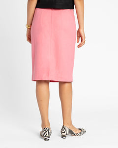 Wool Pencil Skirt Pink - Frances Valentine
