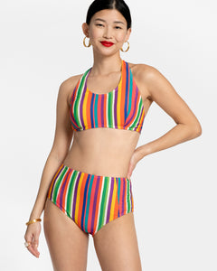 Addy Two Piece Swimsuit Candy Stripe - Frances Valentine