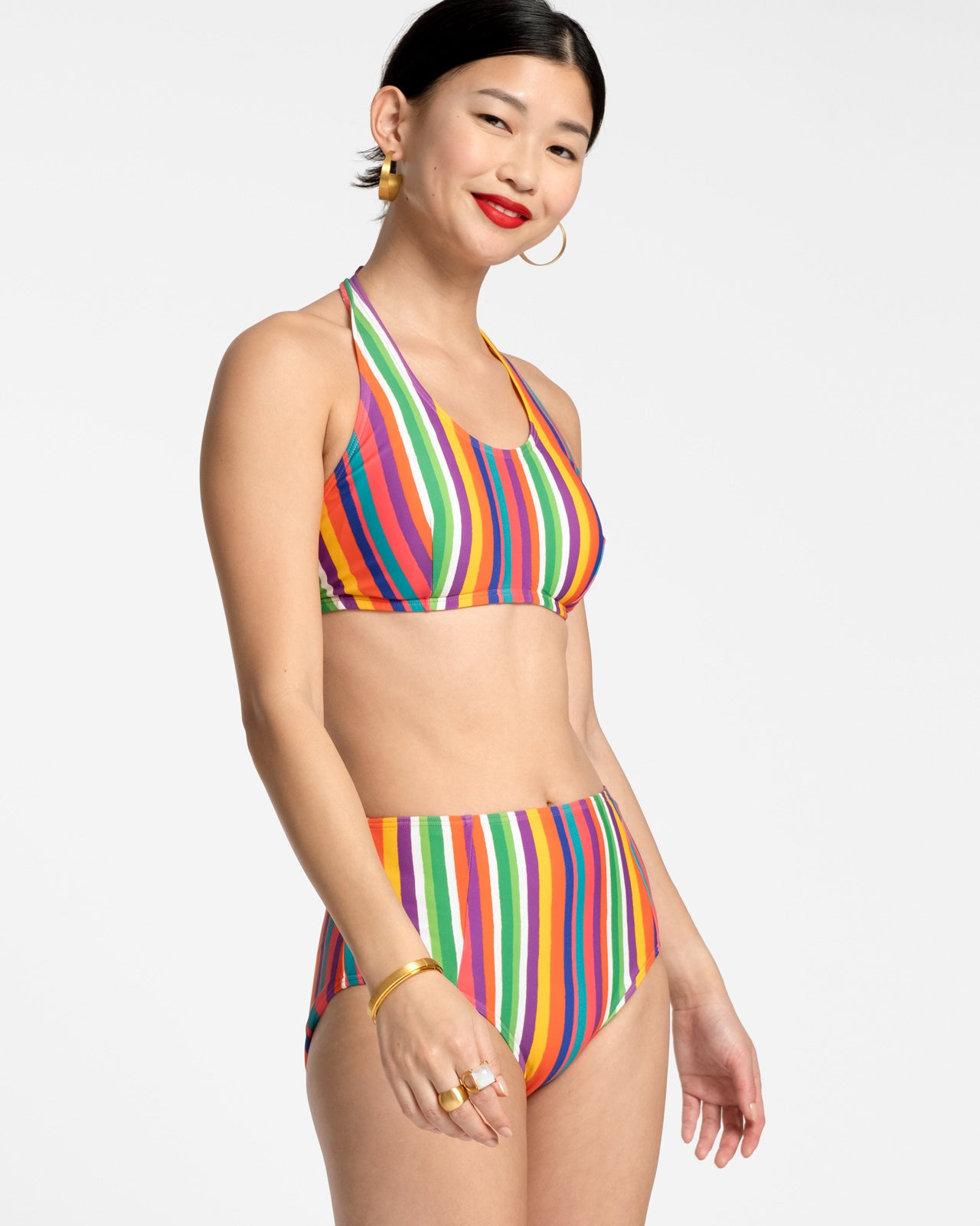 Addy Two Piece Swimsuit Floral Explosion – Frances Valentine