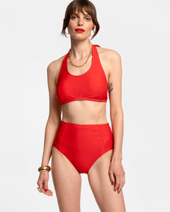 Addy Two Piece Swimsuit Red – Frances Valentine
